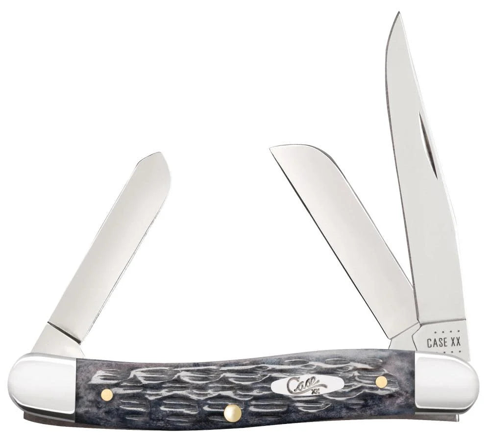 Case Pocket Worn Gray Bone Pocket Knife