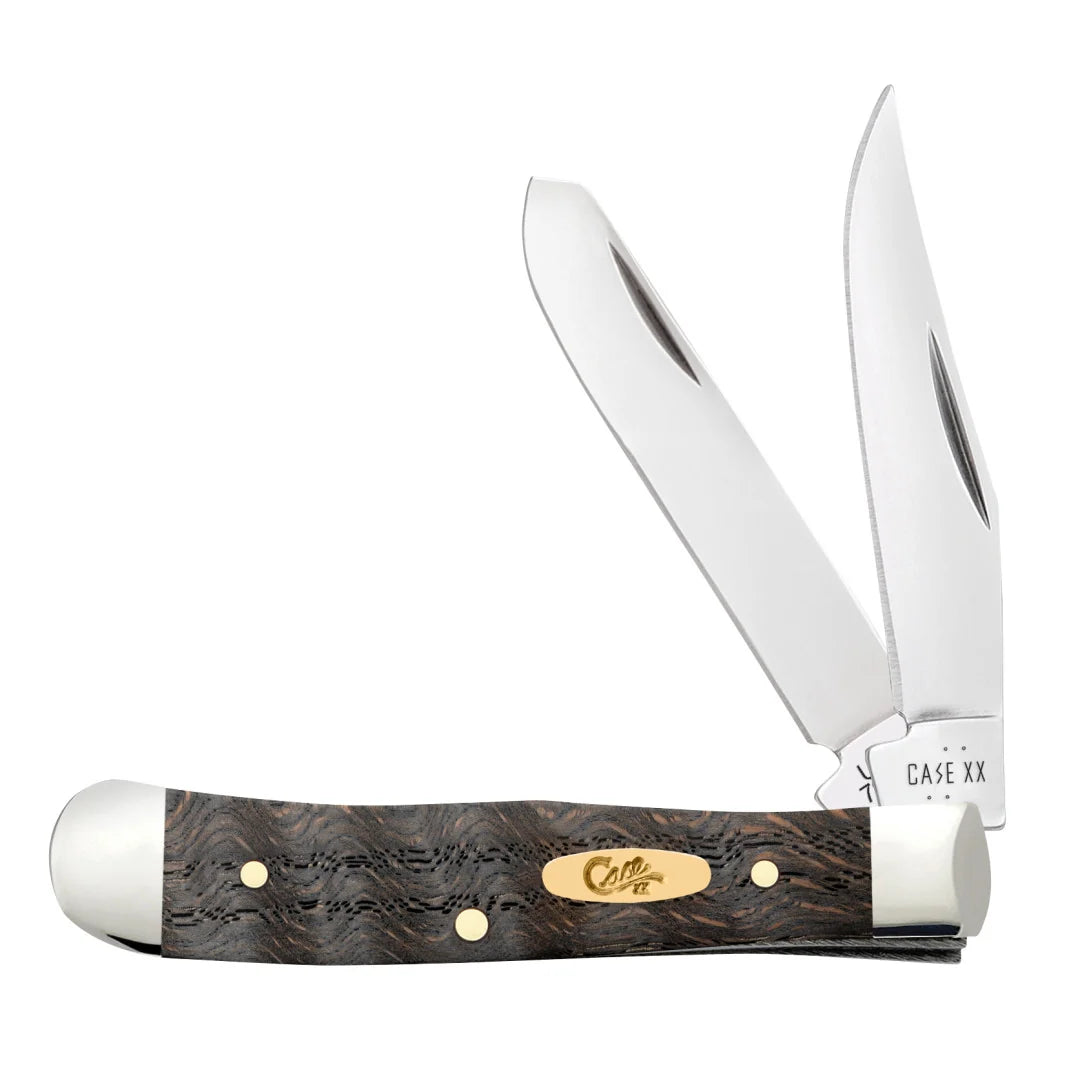 Case  Black Curly Oak Wood Pocket Knife