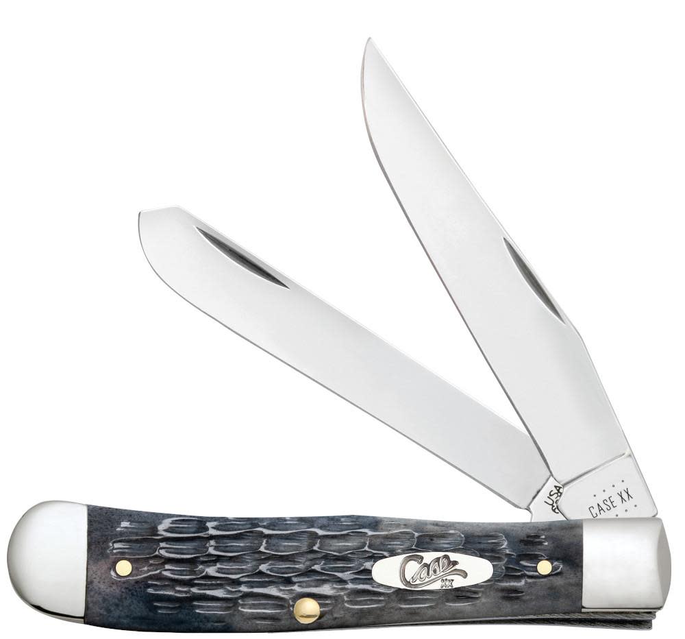 Case Pocket Worn Gray Bone Pocket Knife