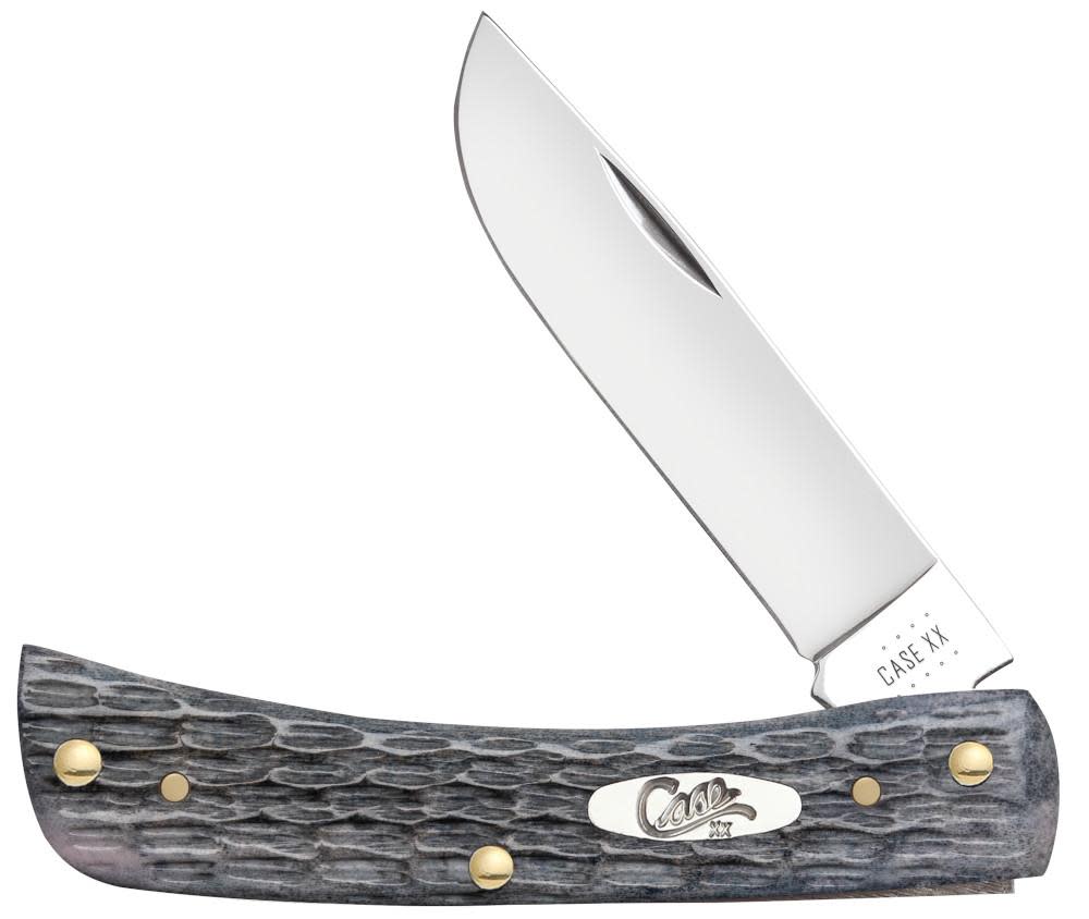 Case Pocket Worn Gray Bone Pocket Knife