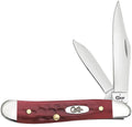 Case  Pocket Worn Old Red Bone Pocket Knife