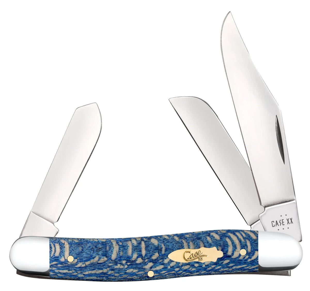Case  Blue Sycamore Wood Pocket Knife