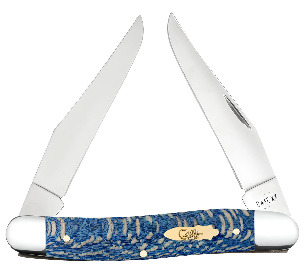 Case  Blue Sycamore Wood Pocket Knife