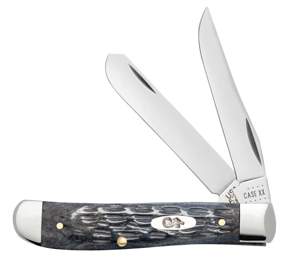 Case Pocket Worn Gray Bone Pocket Knife