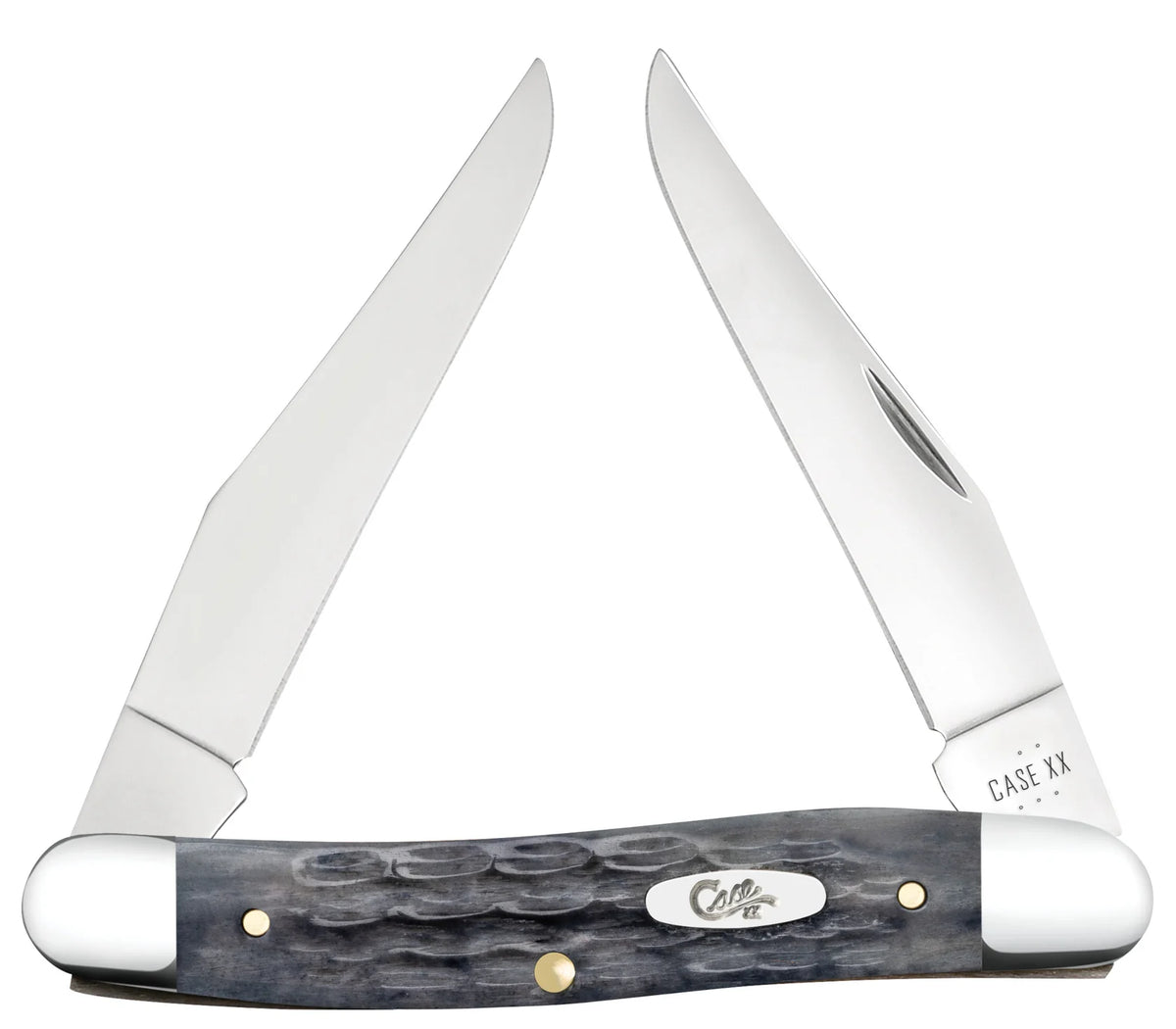 Case Pocket Worn Gray Bone Pocket Knife