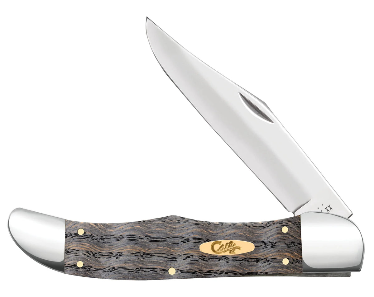 Case  Black Curly Oak Wood Pocket Knife