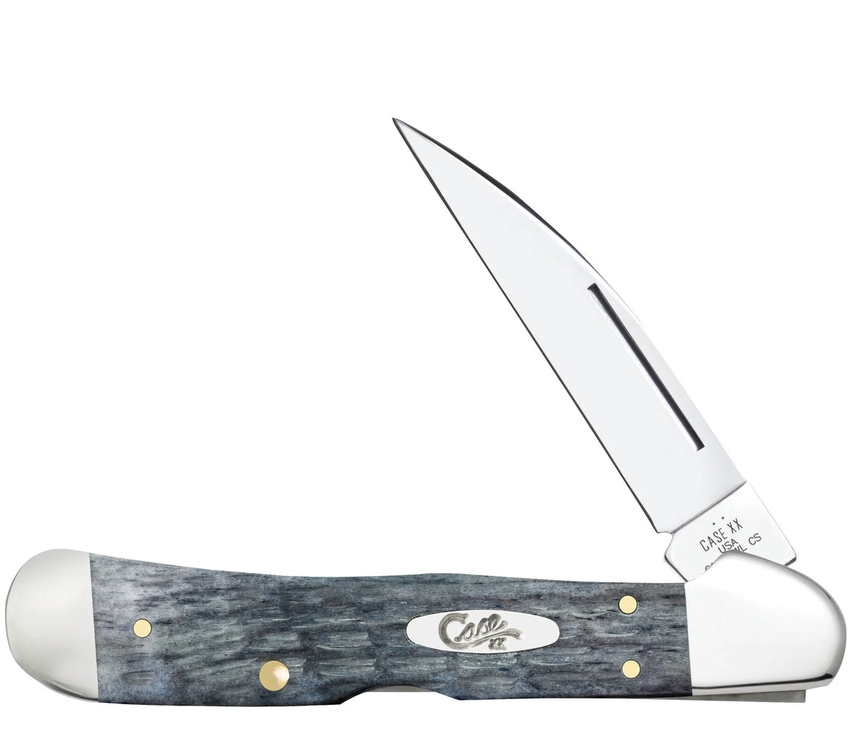 Case Pocket Worn Gray Bone Pocket Knife