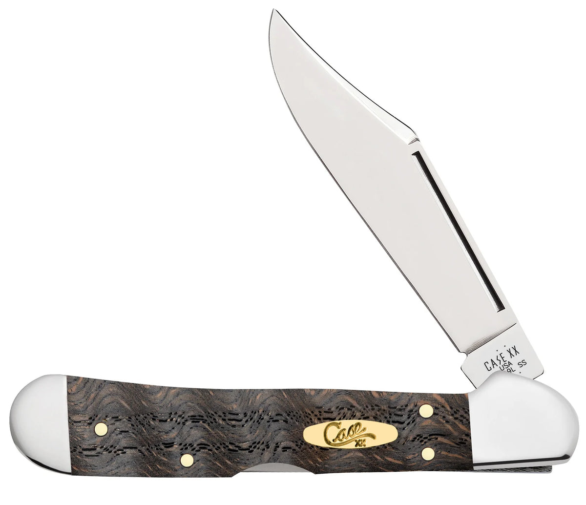 Case  Black Curly Oak Wood Pocket Knife